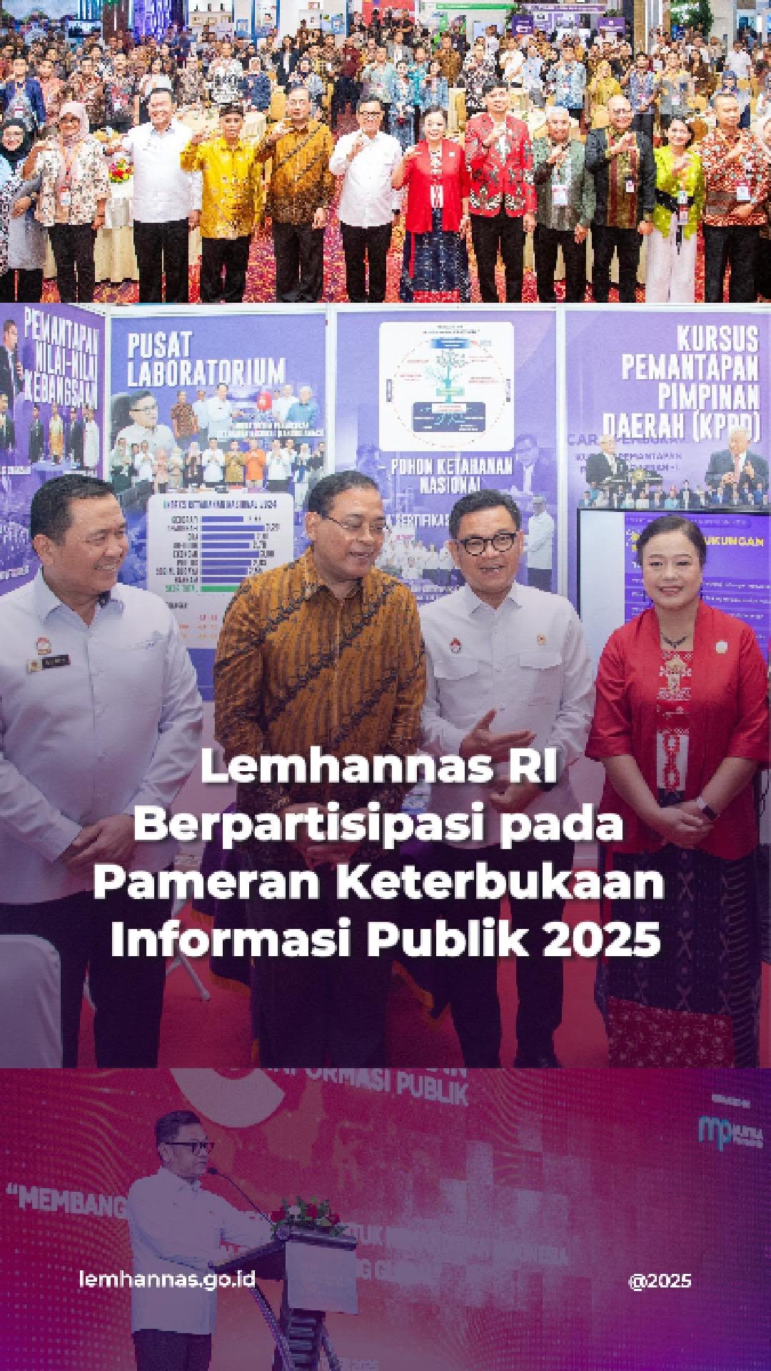Kunjungi stan Lemhannas RI pada Pameran Keterbukaa...
