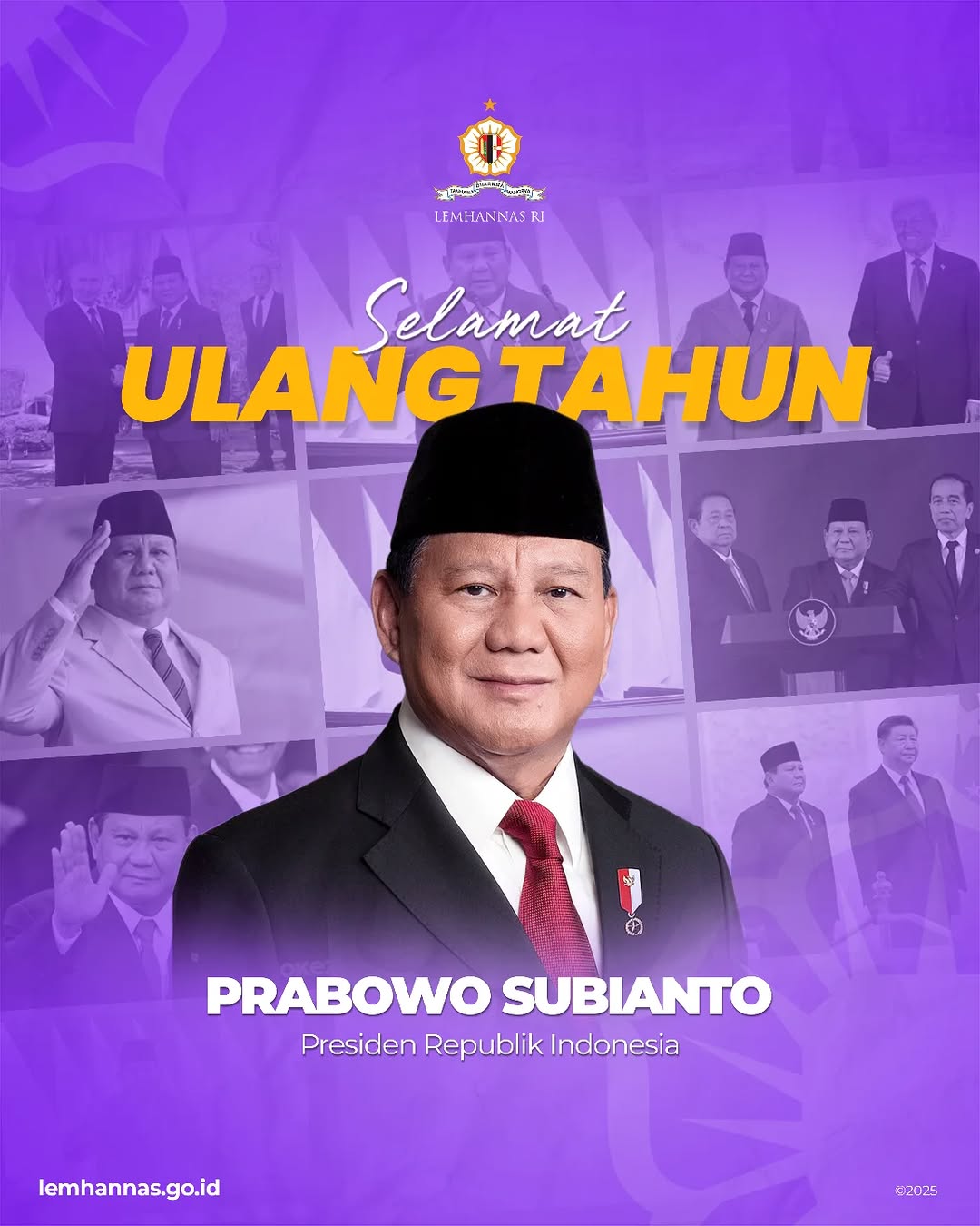 Selamat ulang tahun ke-74 Presiden Prabowo Subiant...