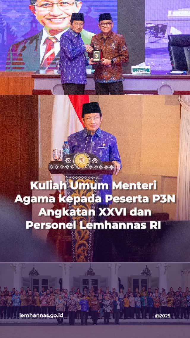 Menteri Agama RI Prof. Dr. H. Nasaruddin Umar, M.A...
