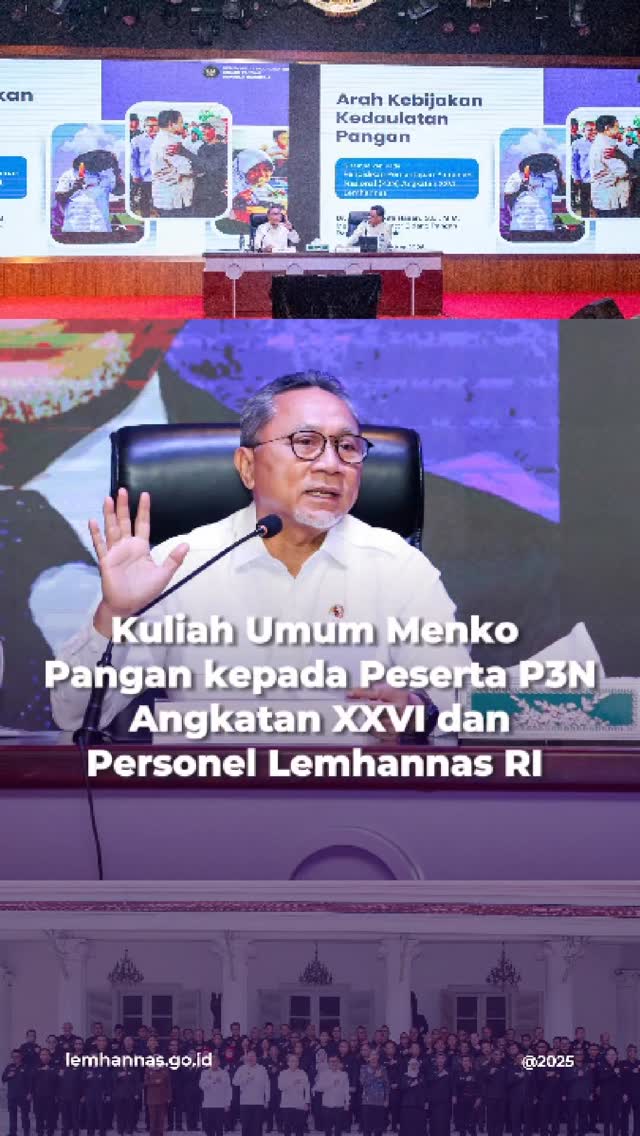 Mewujudkan kedaulatan pangan adalah salah satu pro...