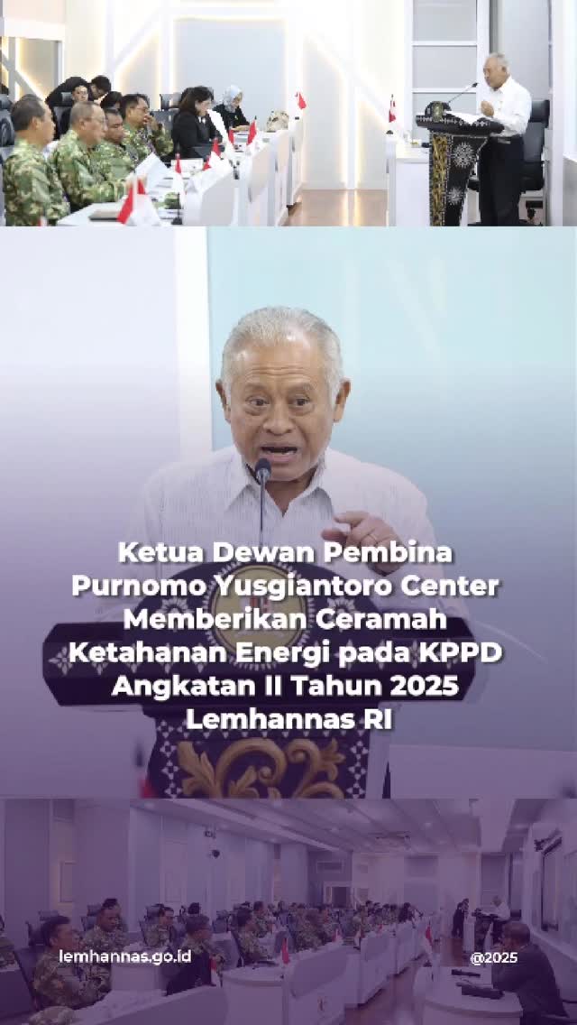Ketahanan energi menjadi salah satu tema sesi cera...