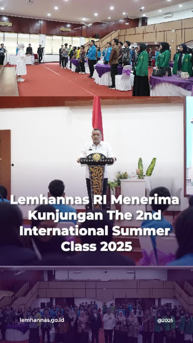 Lemhannas RI hari ini menerima para mahasiswa pese...