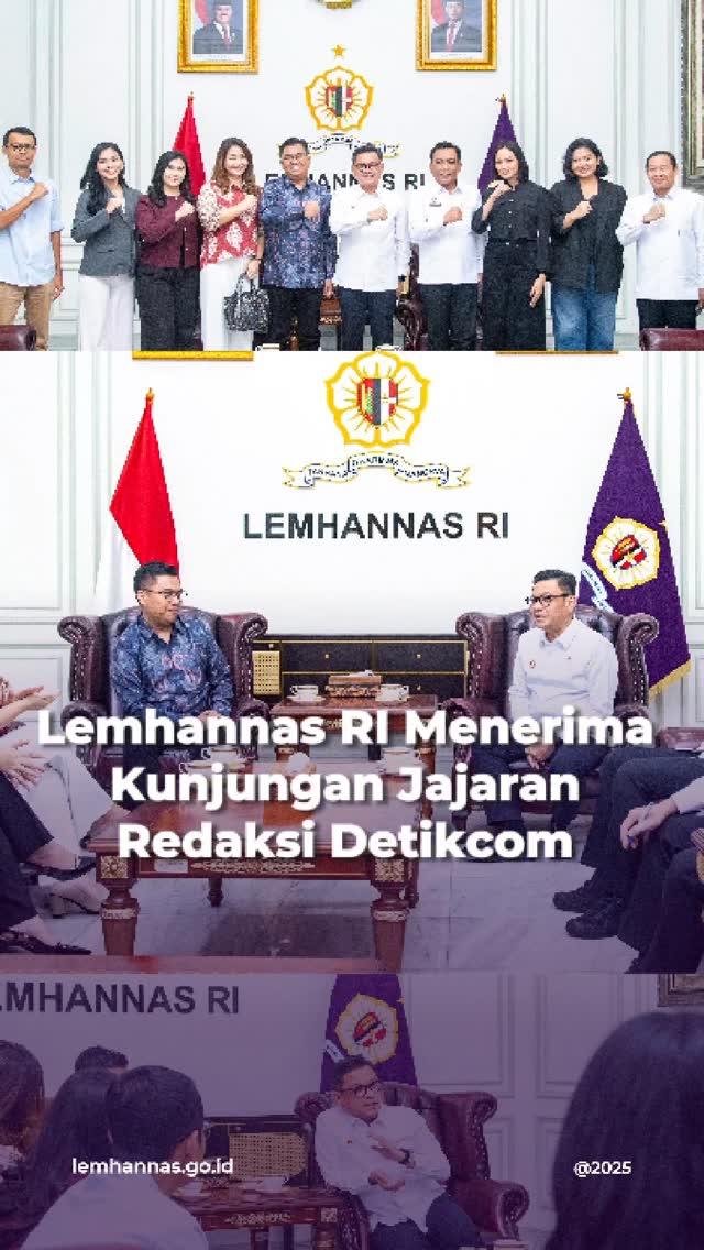 Jajaran redaksi Detikcom yang dipimpin Wakil Pemim...