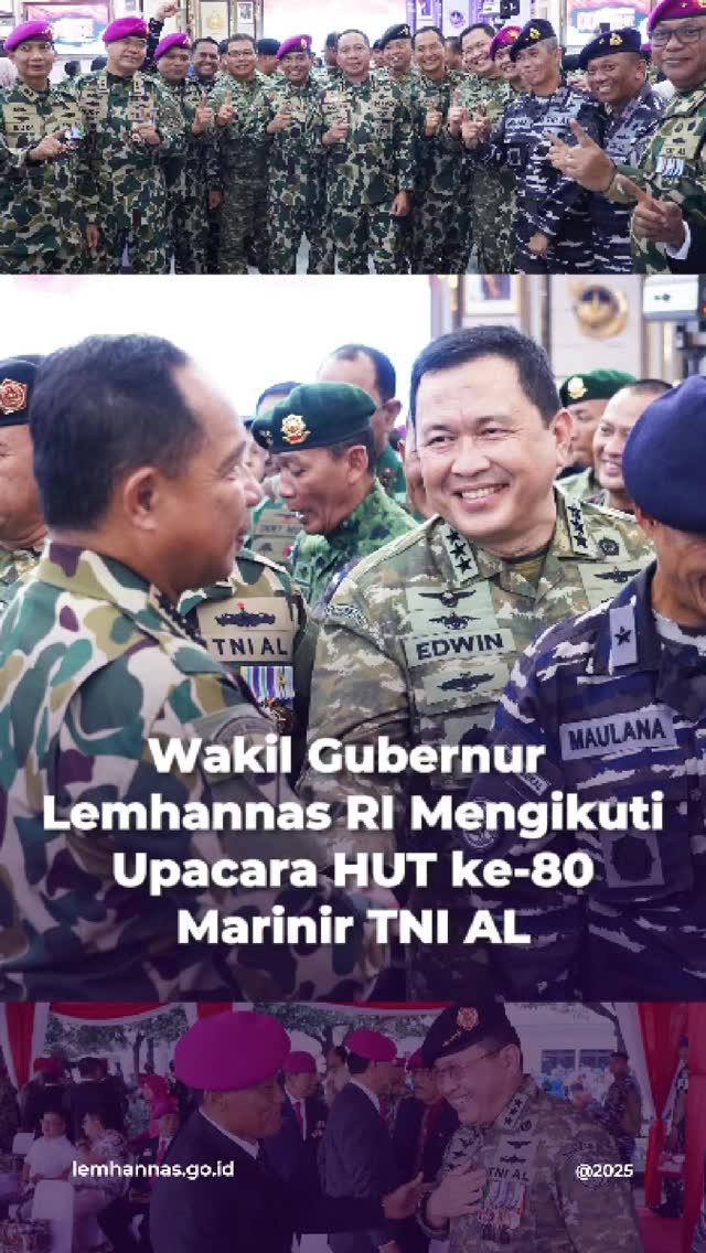 Wakil Gubernur Lemhannas RI Laksdya TNI Edwin, S.H...