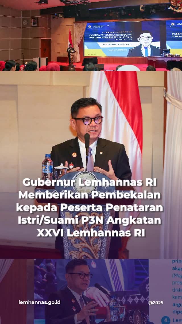Setelah membuka penataran, Gubernur Lemhannas RI D...