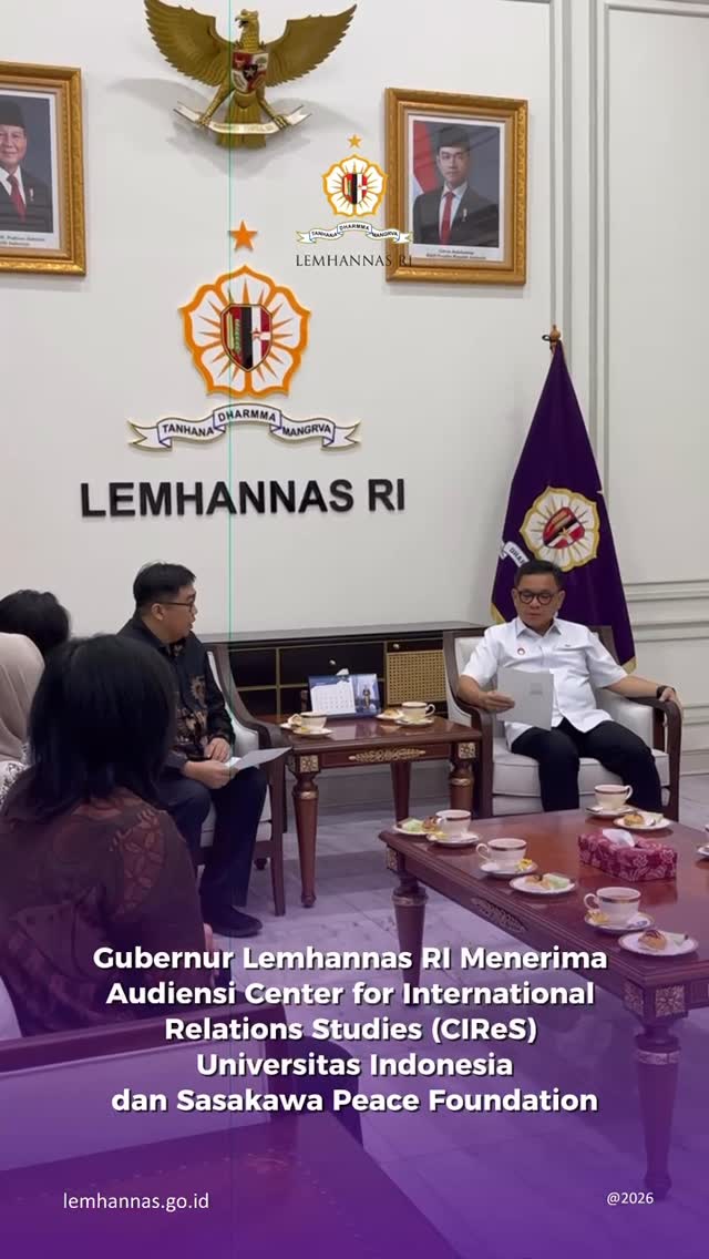 Lemhannas RI pagi tadi menerima audiensi Center fo...