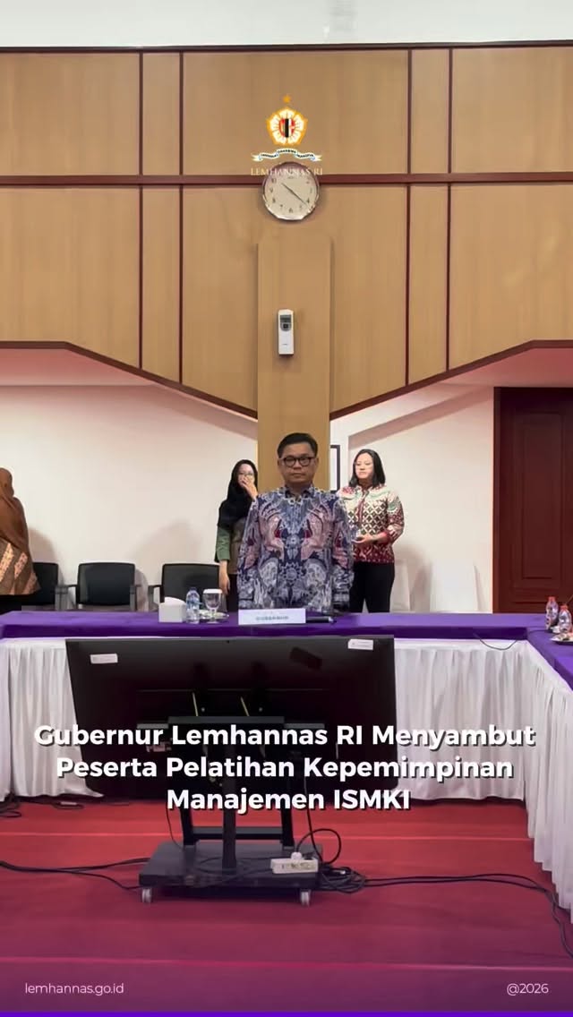 Lemhannas RI hari ini menerima kunjungan peserta p...