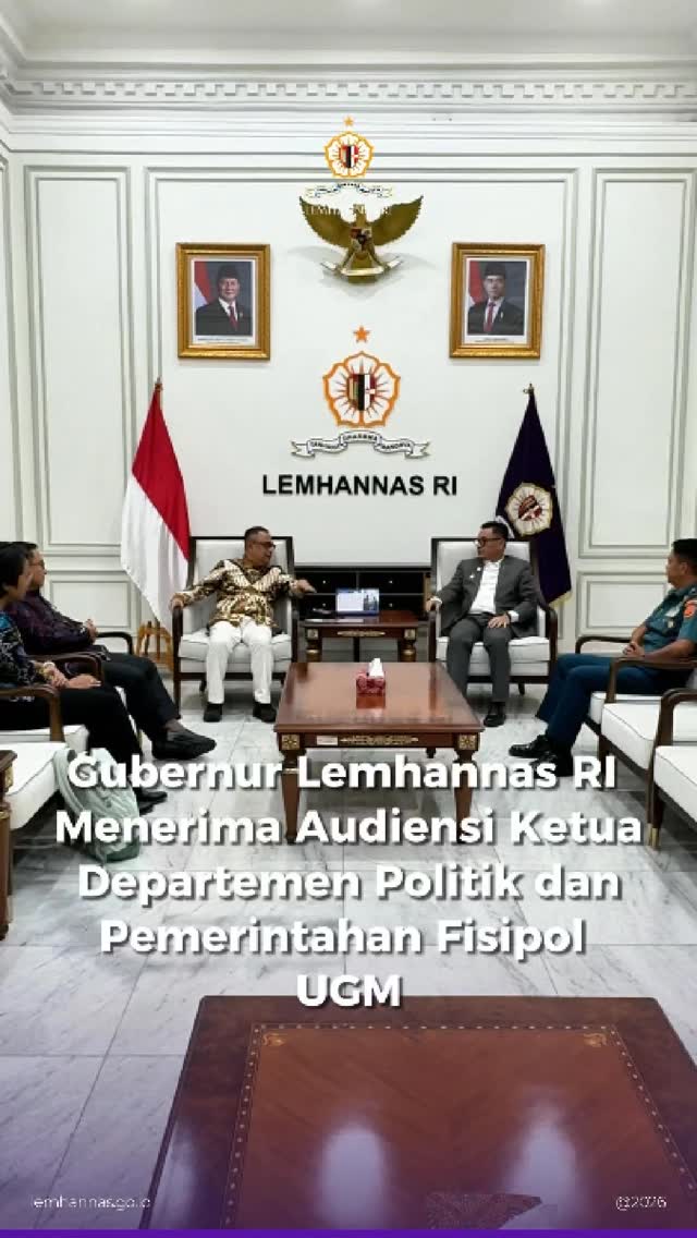 Lemhannas RI menerima audiensi dari Departemen Pol...