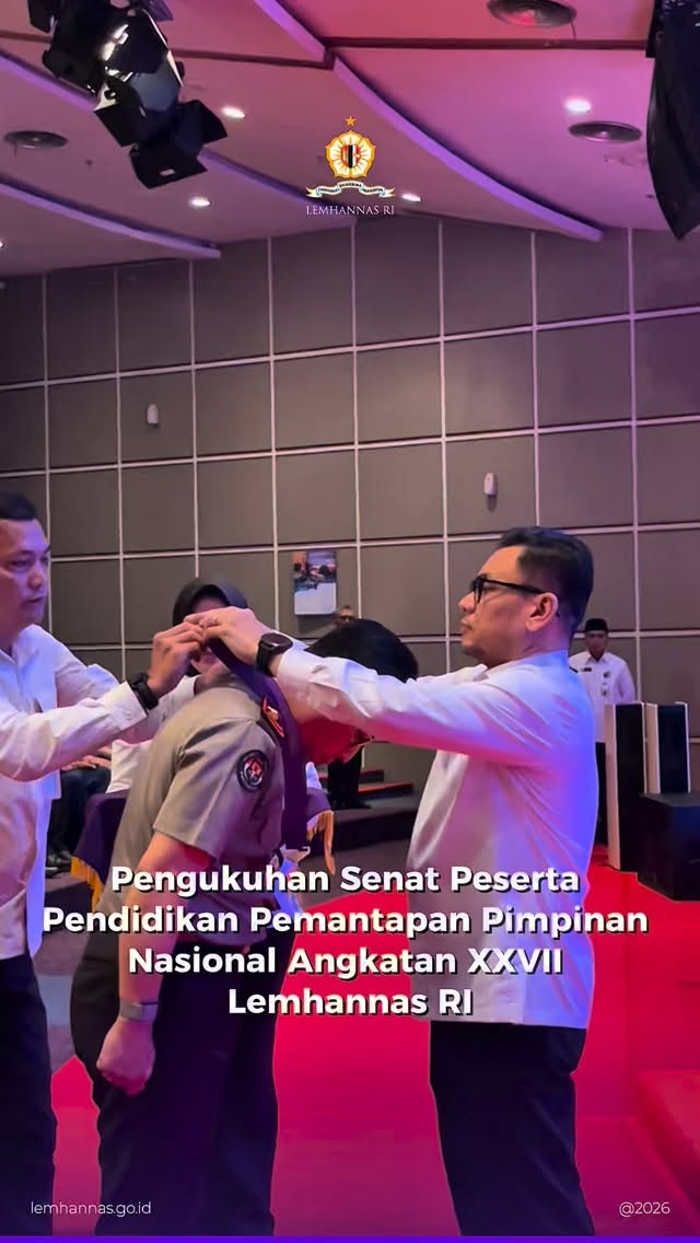 Senat peserta P3N Angkatan XXVII Lemhannas RI diku...