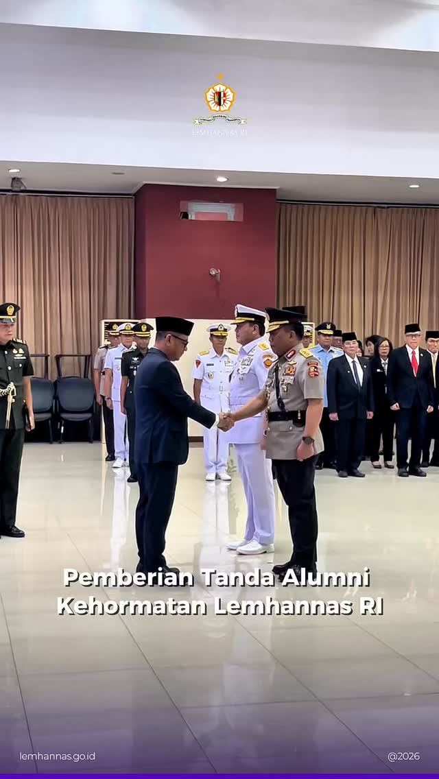 Sahabat Tannas, hari ini Wakil Gubernur Lemhannas ...