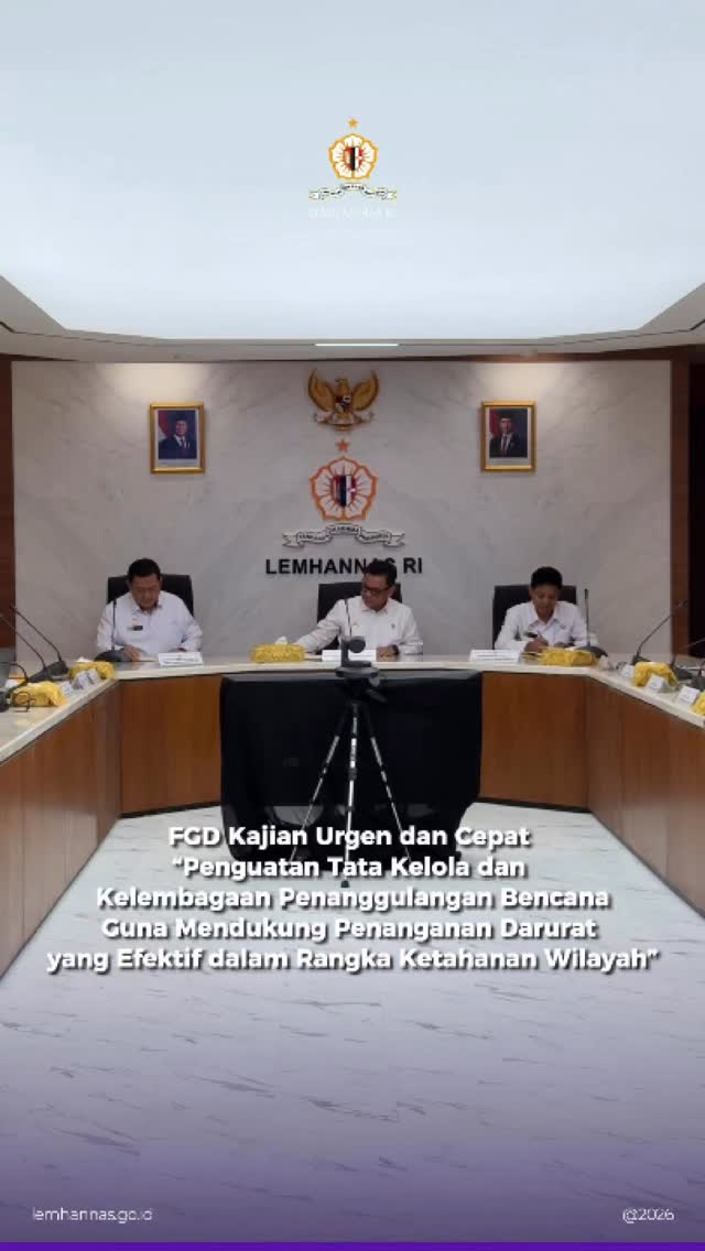 Lemhannas RI pagi tadi mengadakan diskusi kelompok...