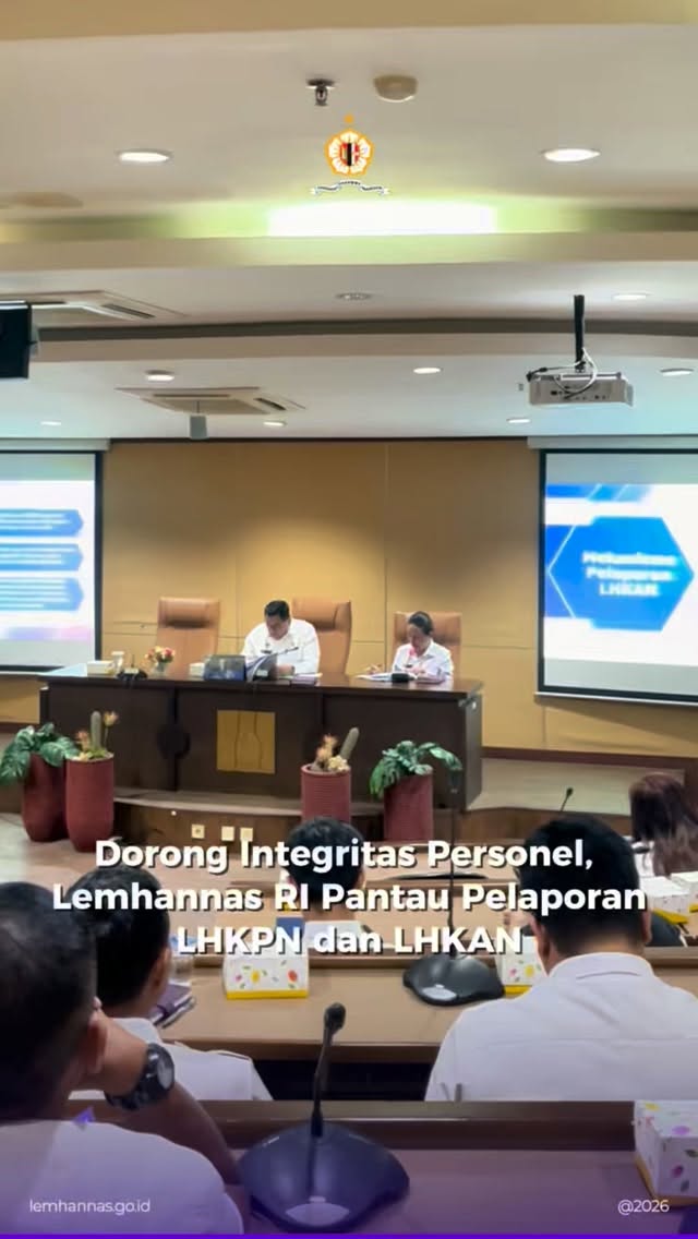 Lemhannas RI hari ini menggelar pertemuan monitori...