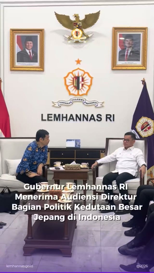 Lemhannas RI sore tadi menerima audiensi Direktur ...