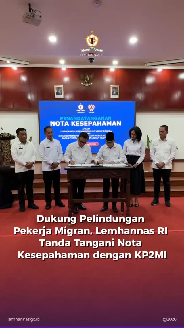 Lemhannas RI pagi tadi melakukan penandatanganan n...