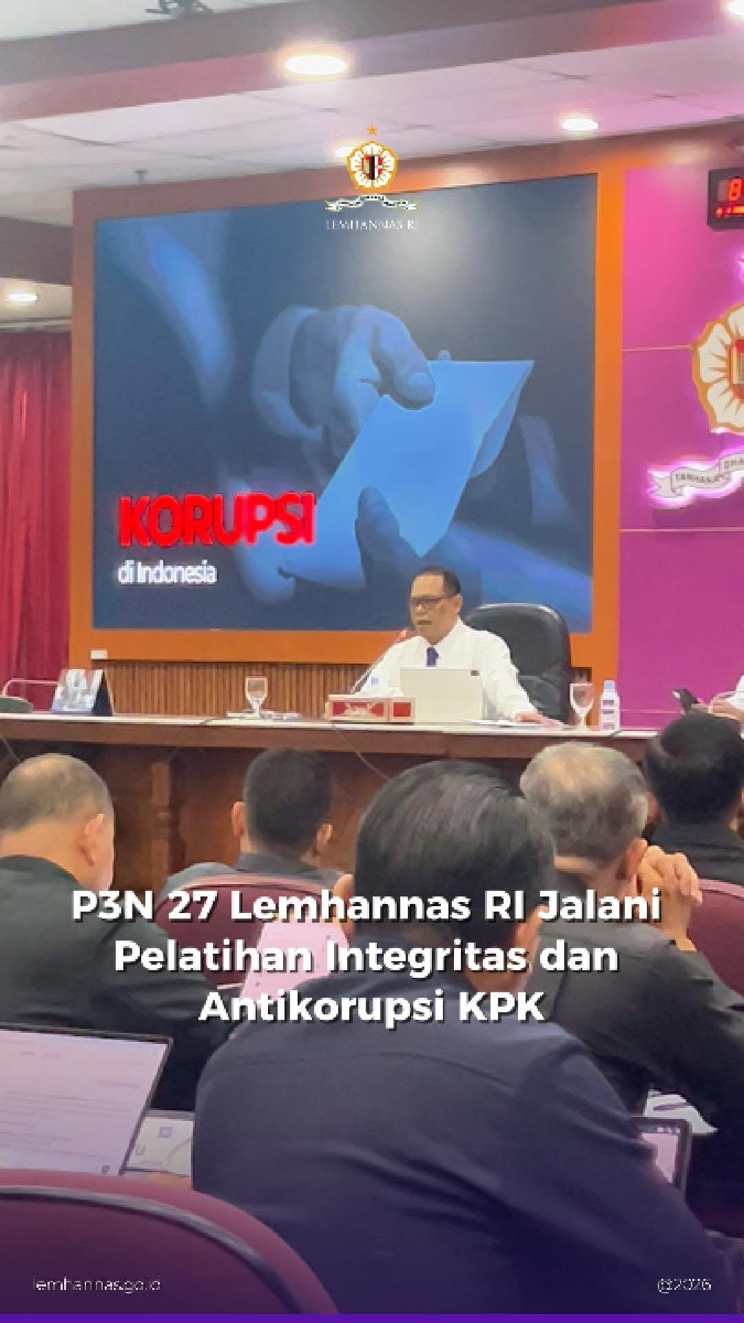 Para peserta P3N 27 Lemhannas RI tengah mengikuti ...