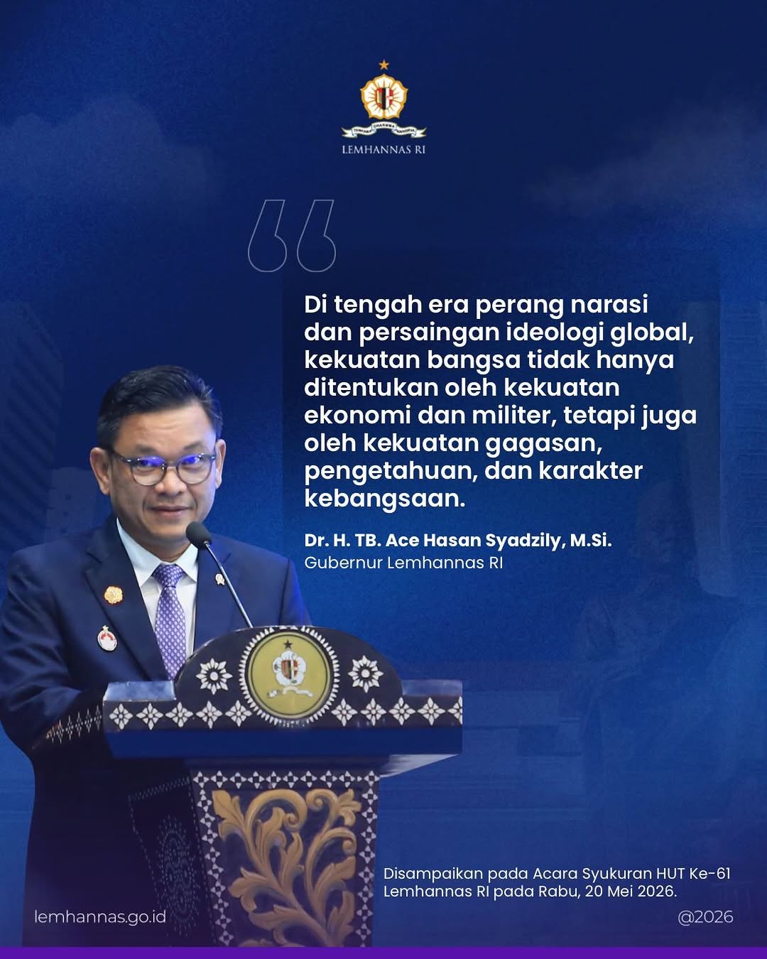 Akar identitas kebangsaan harus tertancap kuat aga...