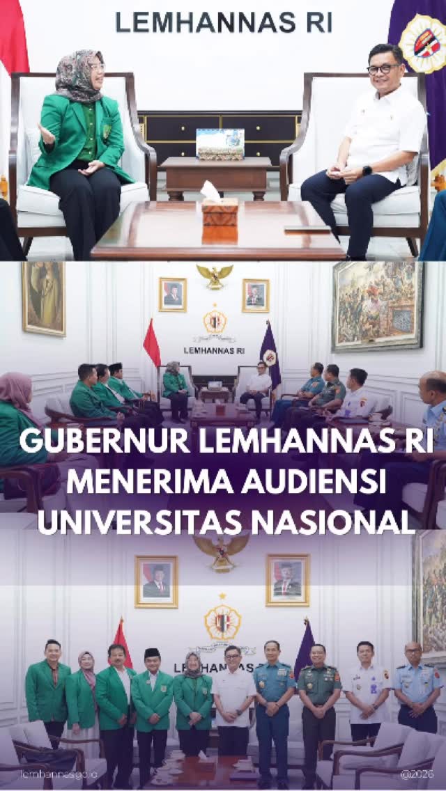 Lemhannas RI siang tadi menerima audiensi Universi...