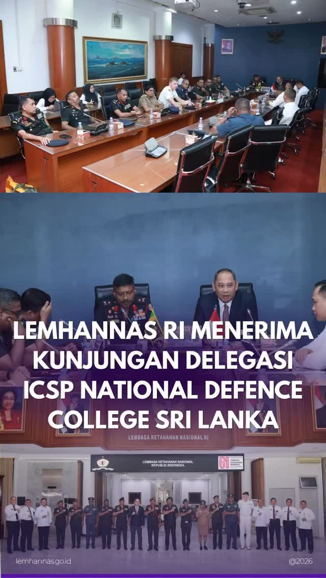 Lemhannas RI siang tadi menerima delegasi Internat...