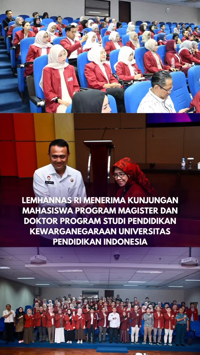 Lemhannas RI pagi tadi menerima kunjungan mahasisw...