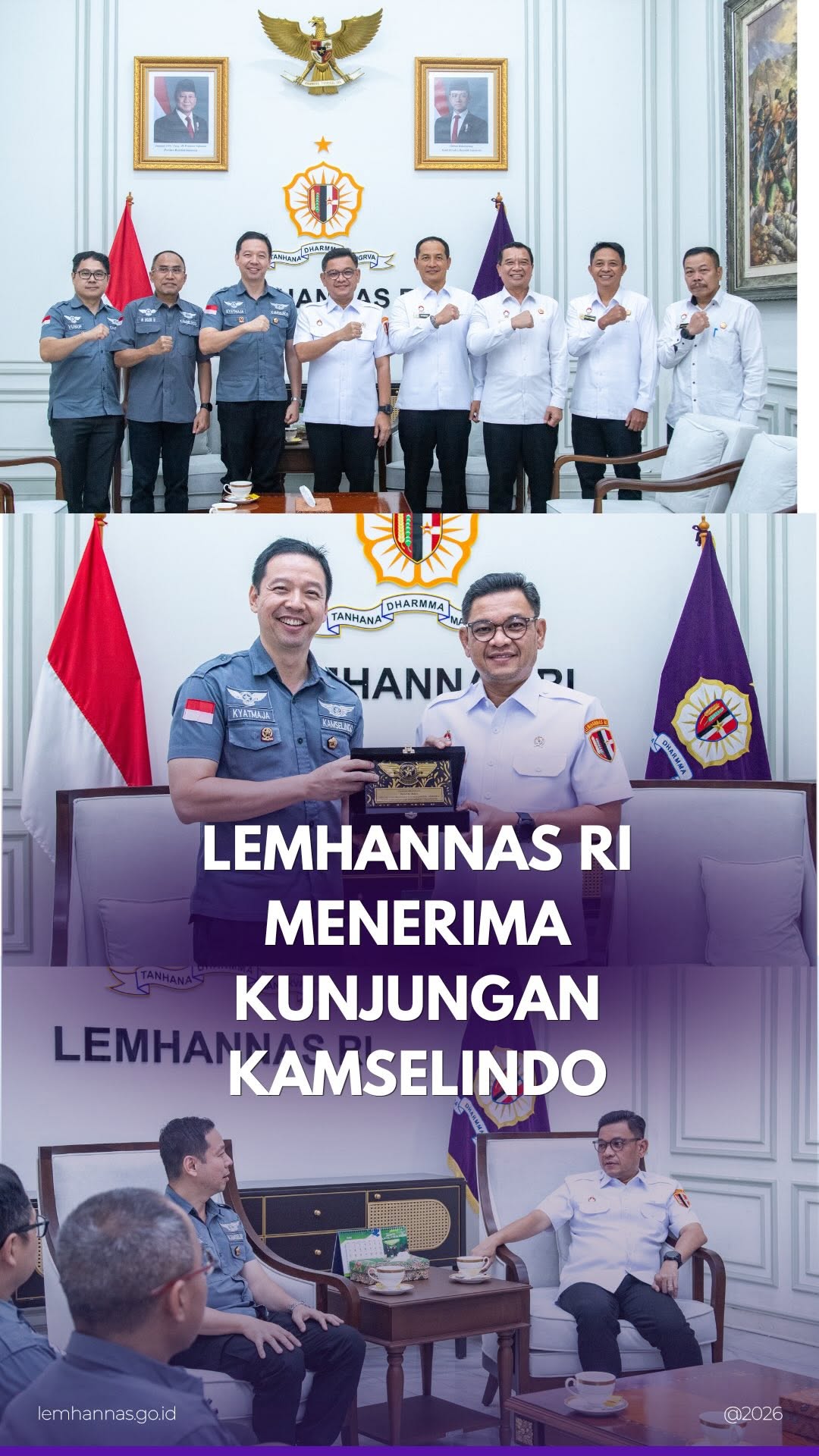 Lemhannas RI pada Kamis sore menerima kunjungan Pe...
