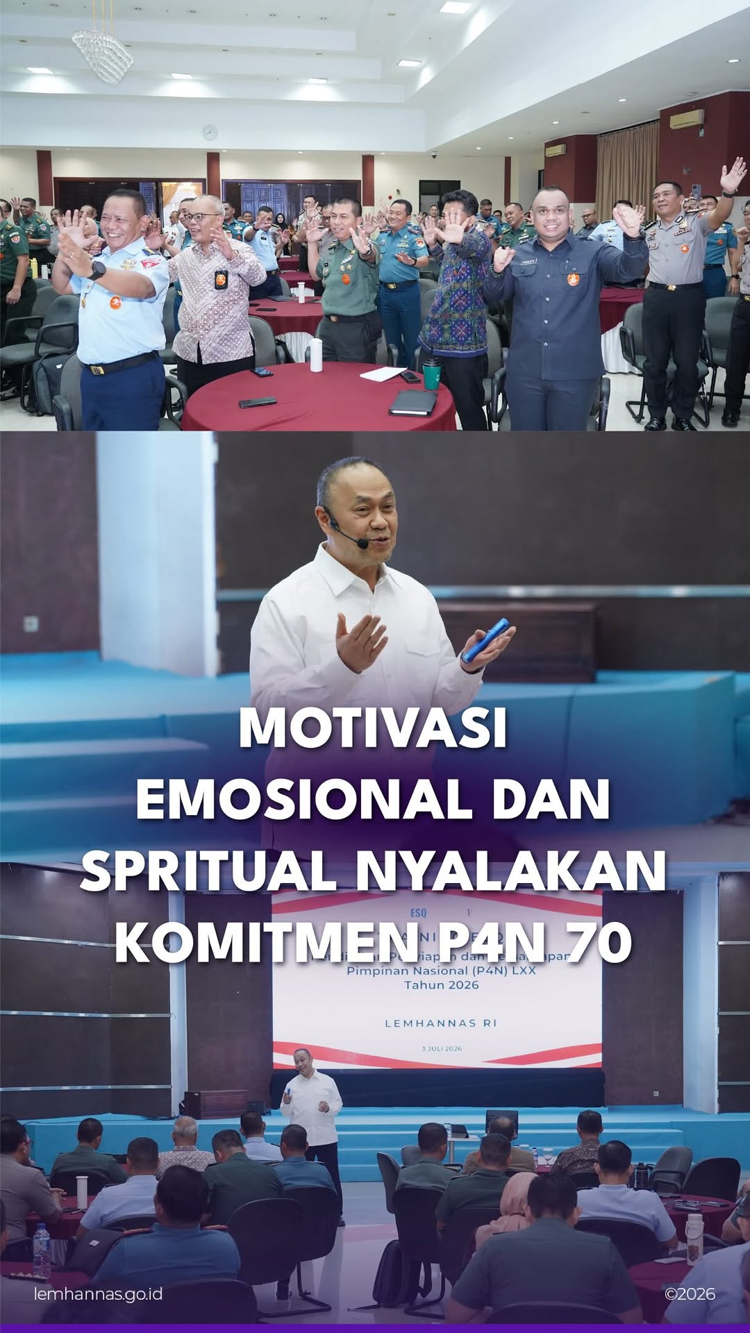 Fondasi motivas ditanamkan kepada para peserta P4N...