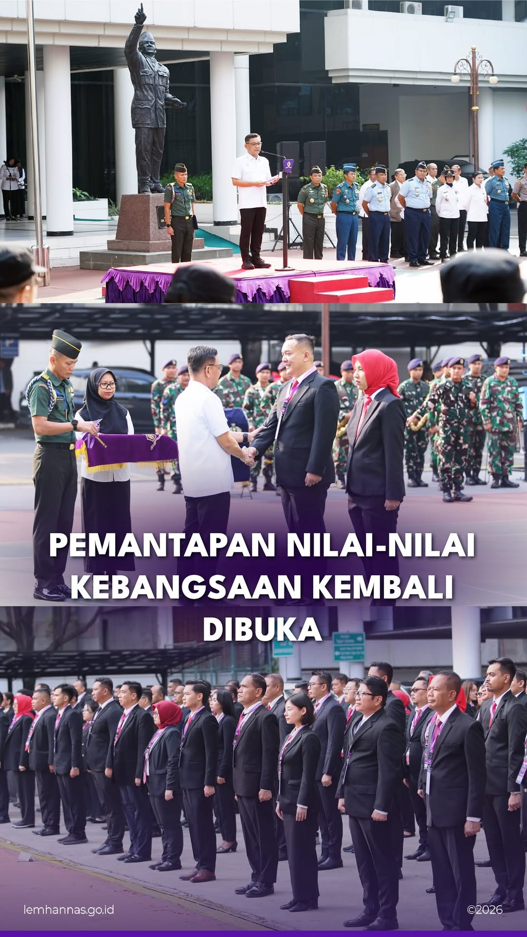 Sebanyak 100 orang yang terdiri dari birokrat, aka...