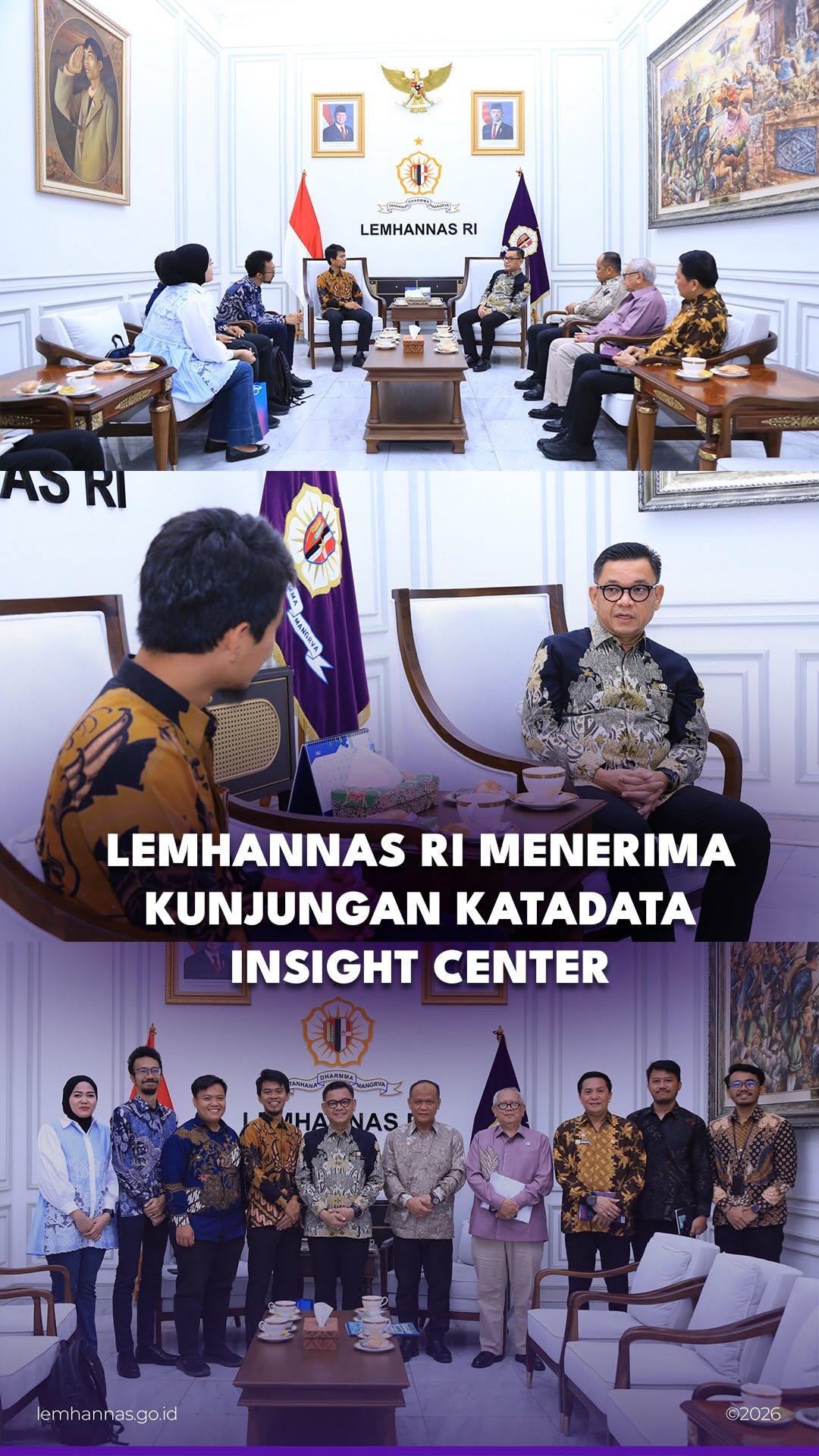 Lemhannas RI pagi tadi menerima kunjungan Katadata...