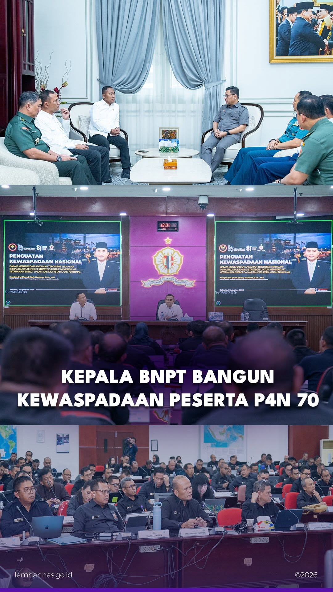 Kepala BNPT Komjen Pol. (Purn.) Eddy Hartono, S.I....