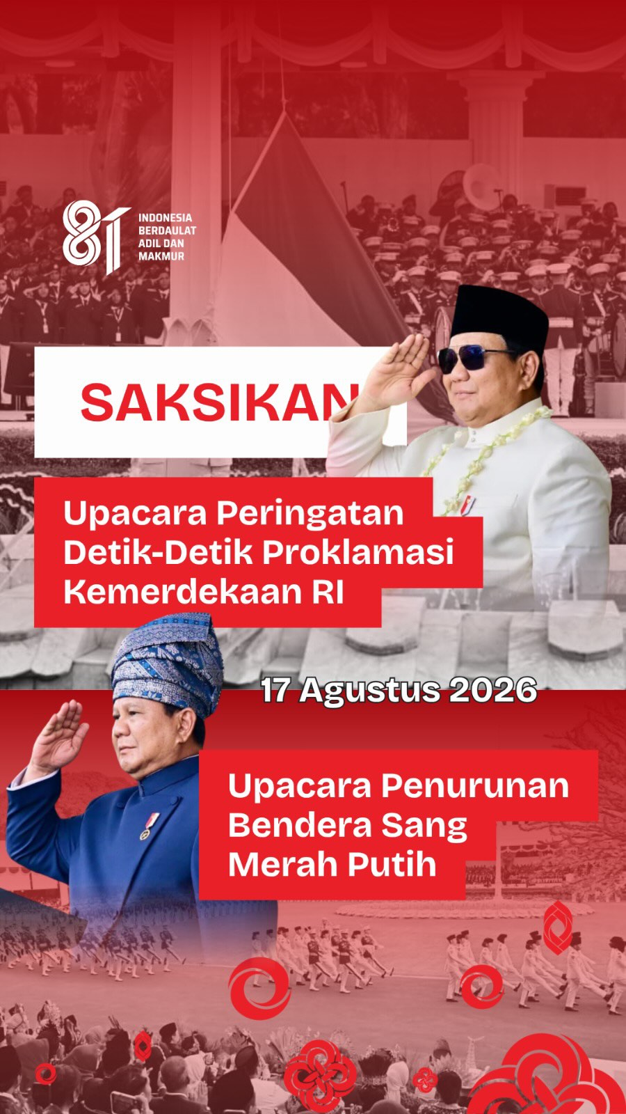 Upacara peringatan kemerdekaan adalah peristiwa ta...
