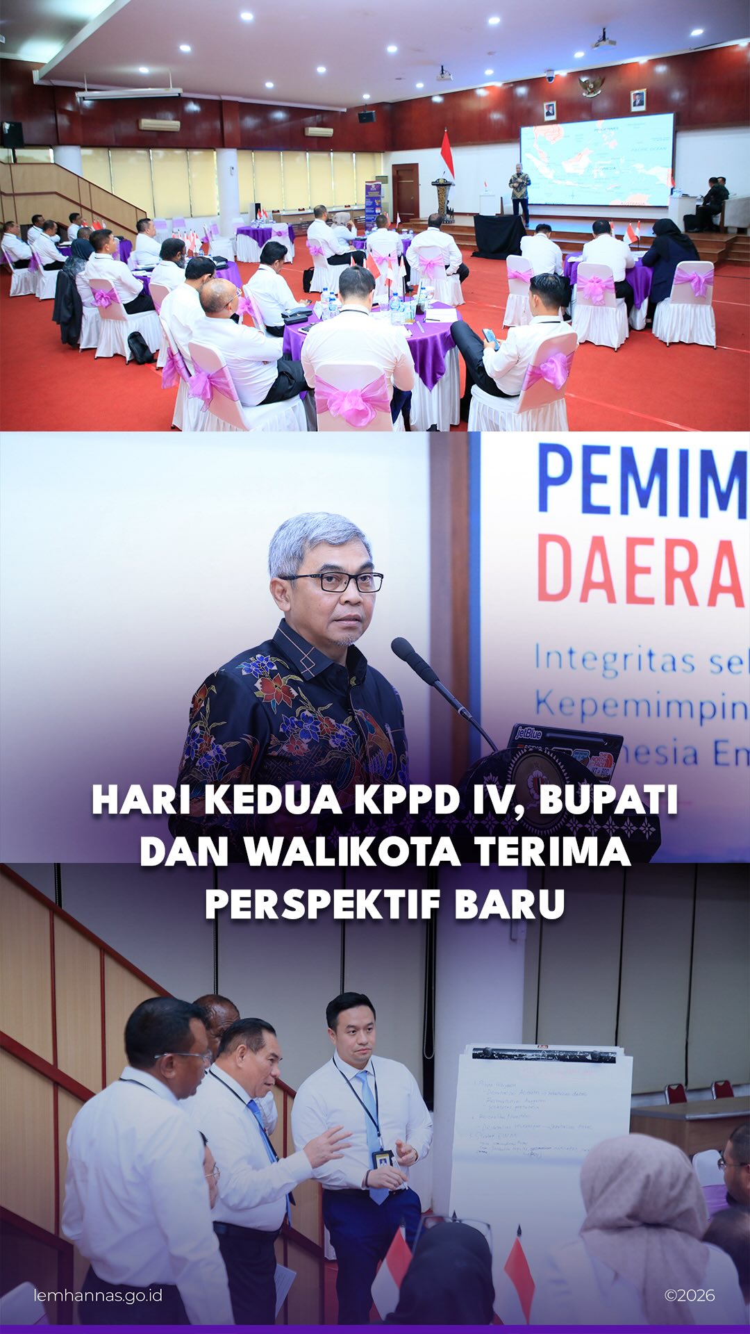 Setelah mengikuti upacara pembukaan di Kemendagri ...