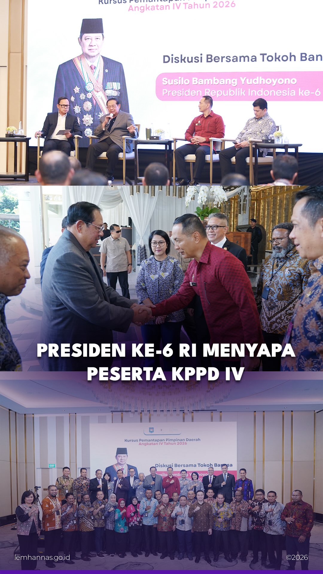 Presiden ke-6 RI Jenderal TNI (HOR.) (Purn.) Prof....