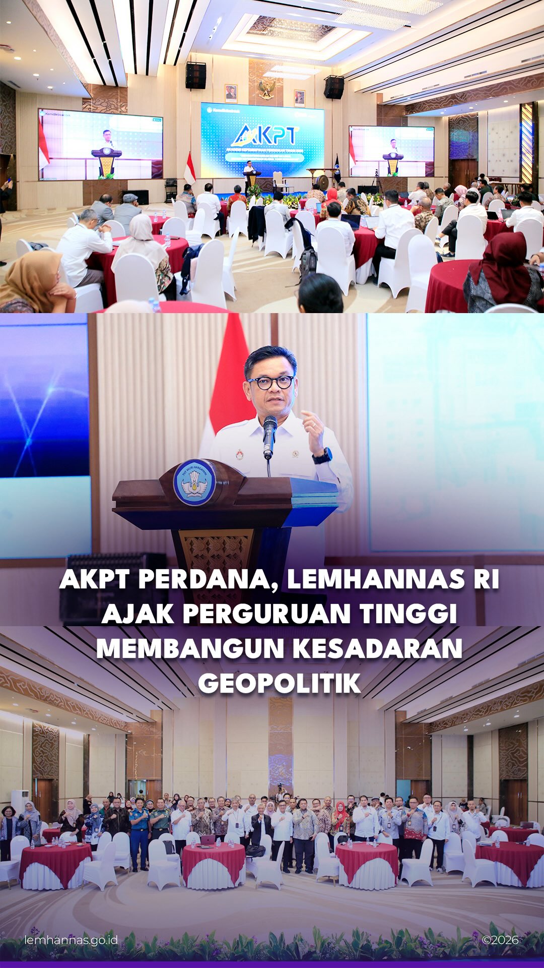 Kemdiktisaintek hari ini membuka Akademi Kepemimpi...