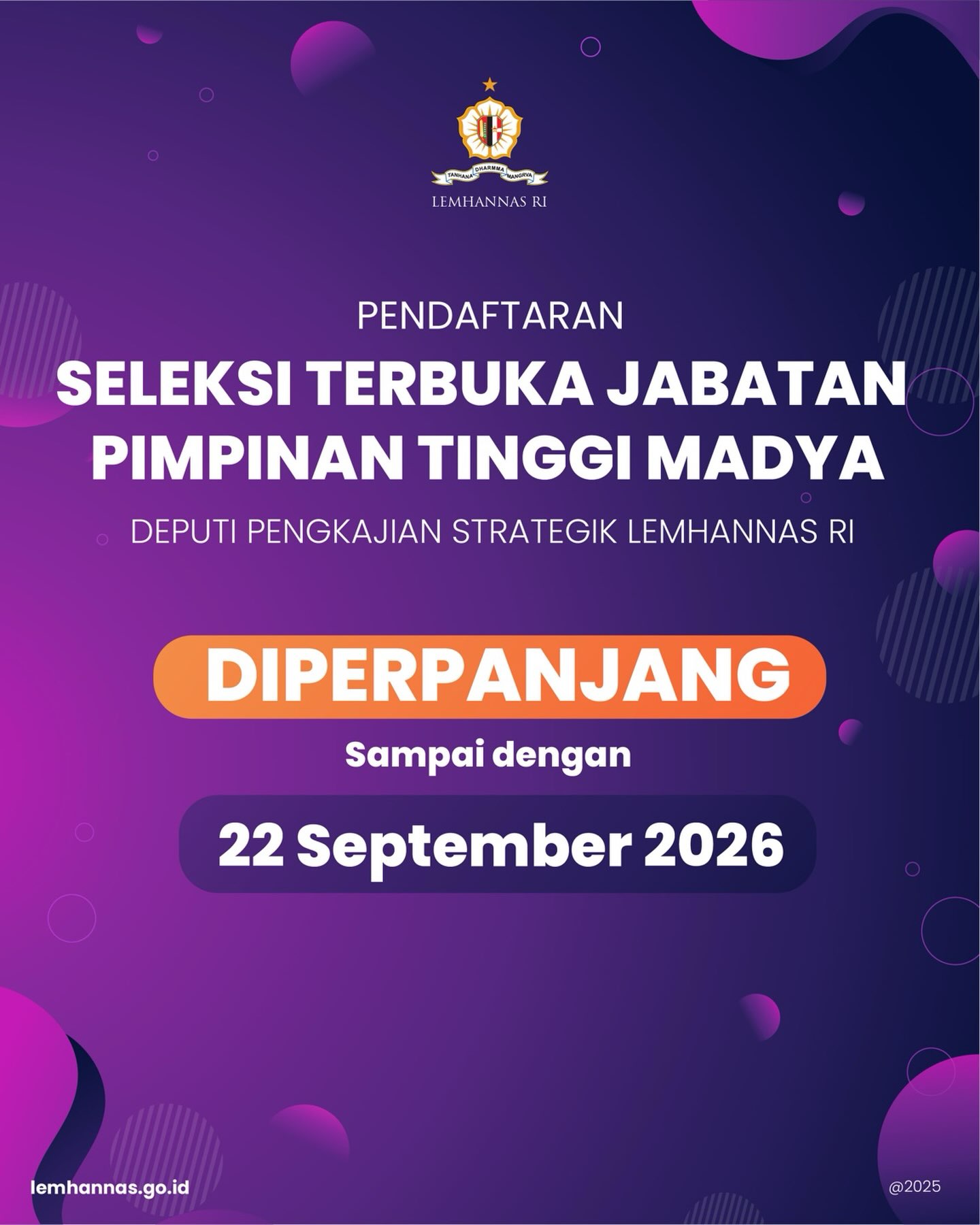 Kesempatan bagi talenta terbaik untuk bergabung de...