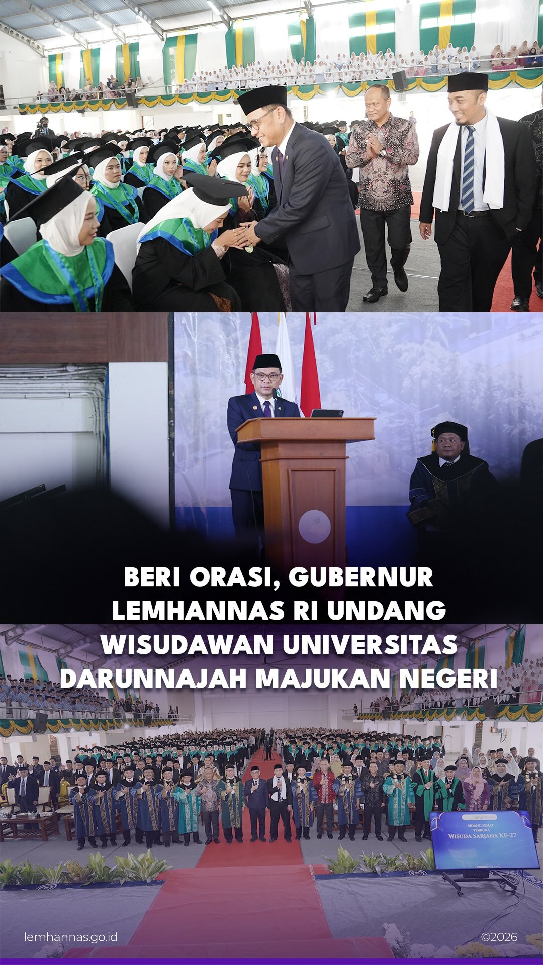 Lewat orasinya, Gubernur Lemhannas RI Dr. H. TB. A...
