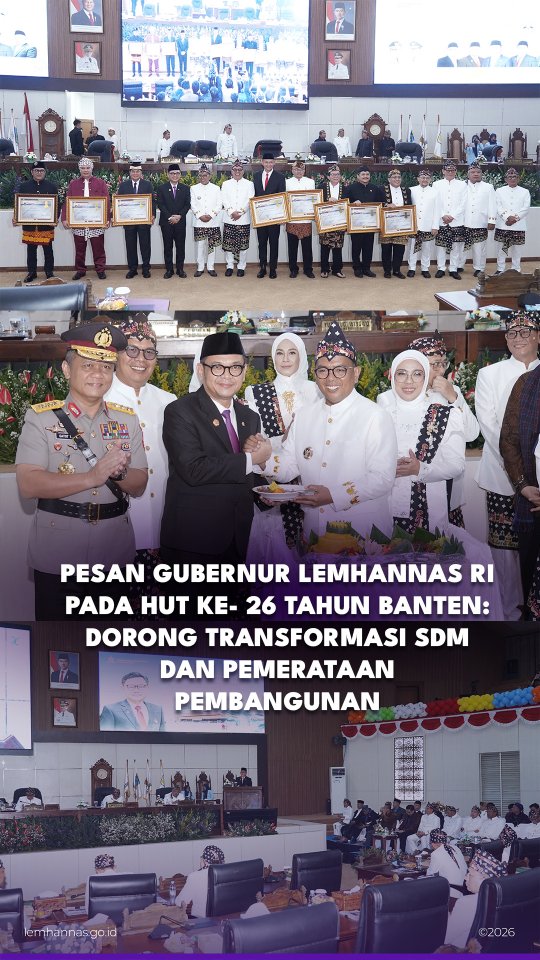 Pada peringatan 26 tahun berdirinya Provinsi Bante...