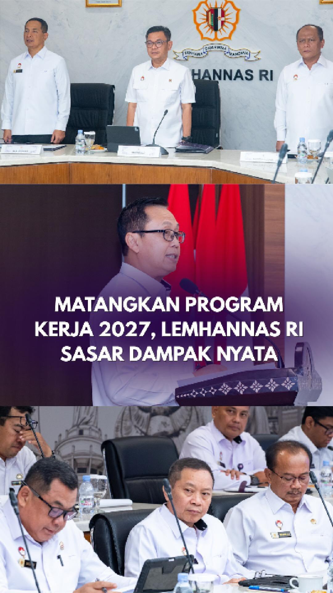 Lemhannas RI mengadakan pertemuan untuk mematangka...