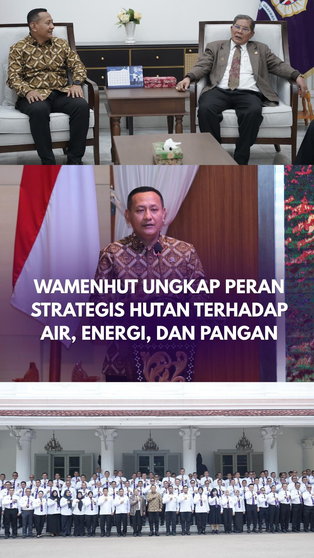 Wakil Menteri Kehutanan Rohmat Marzuki, S.Hut. men...
