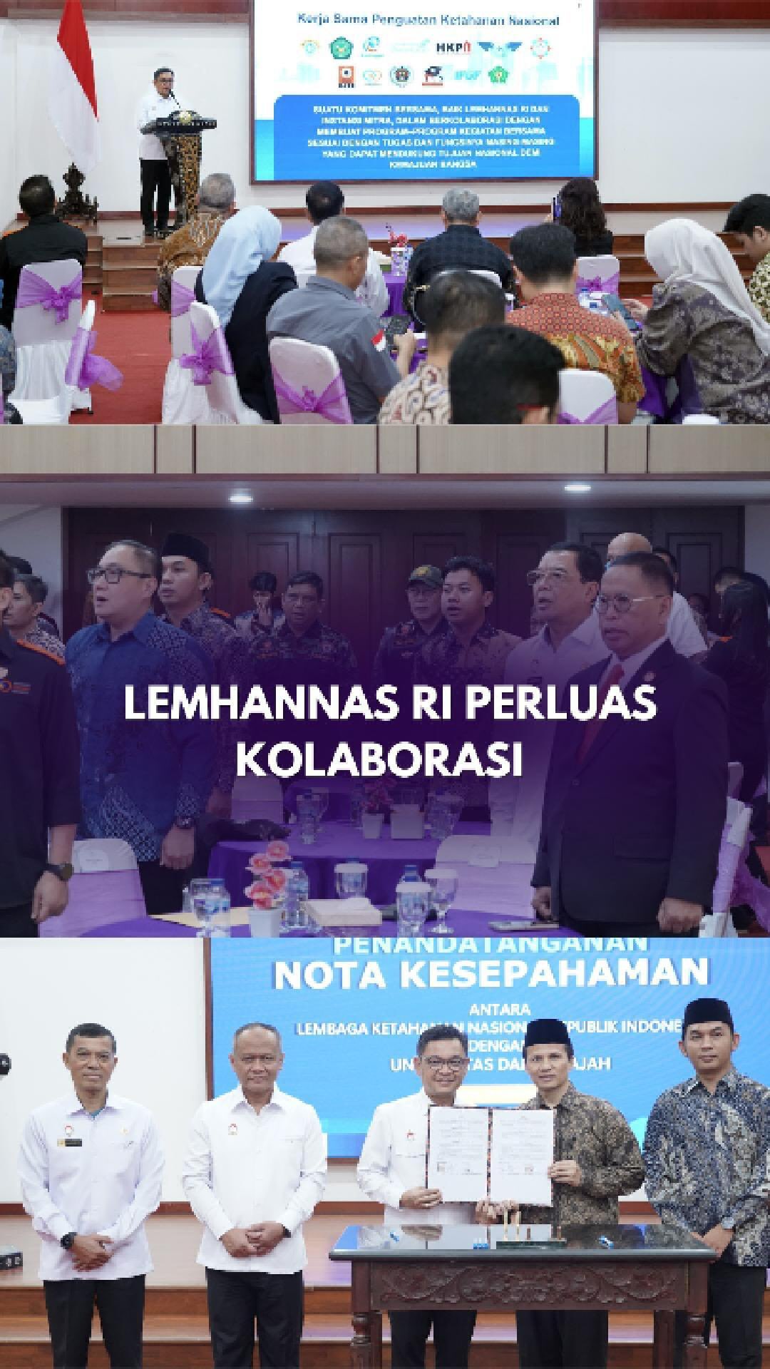 Kesepakatan untuk berkolaborasi bersama Lemhannas ...