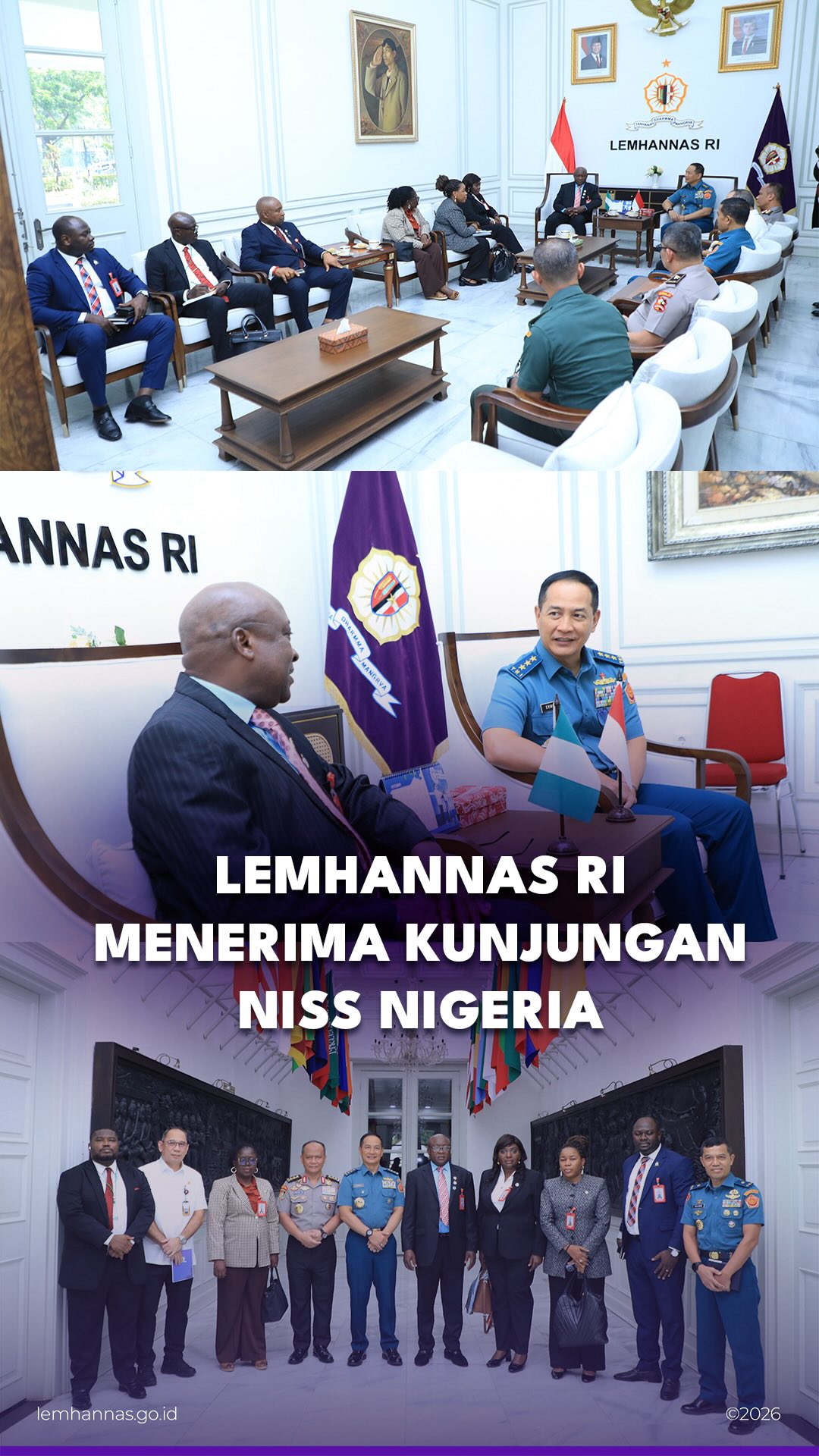 Lemhannas RI pagi tadi menerima kunjungan delegasi...