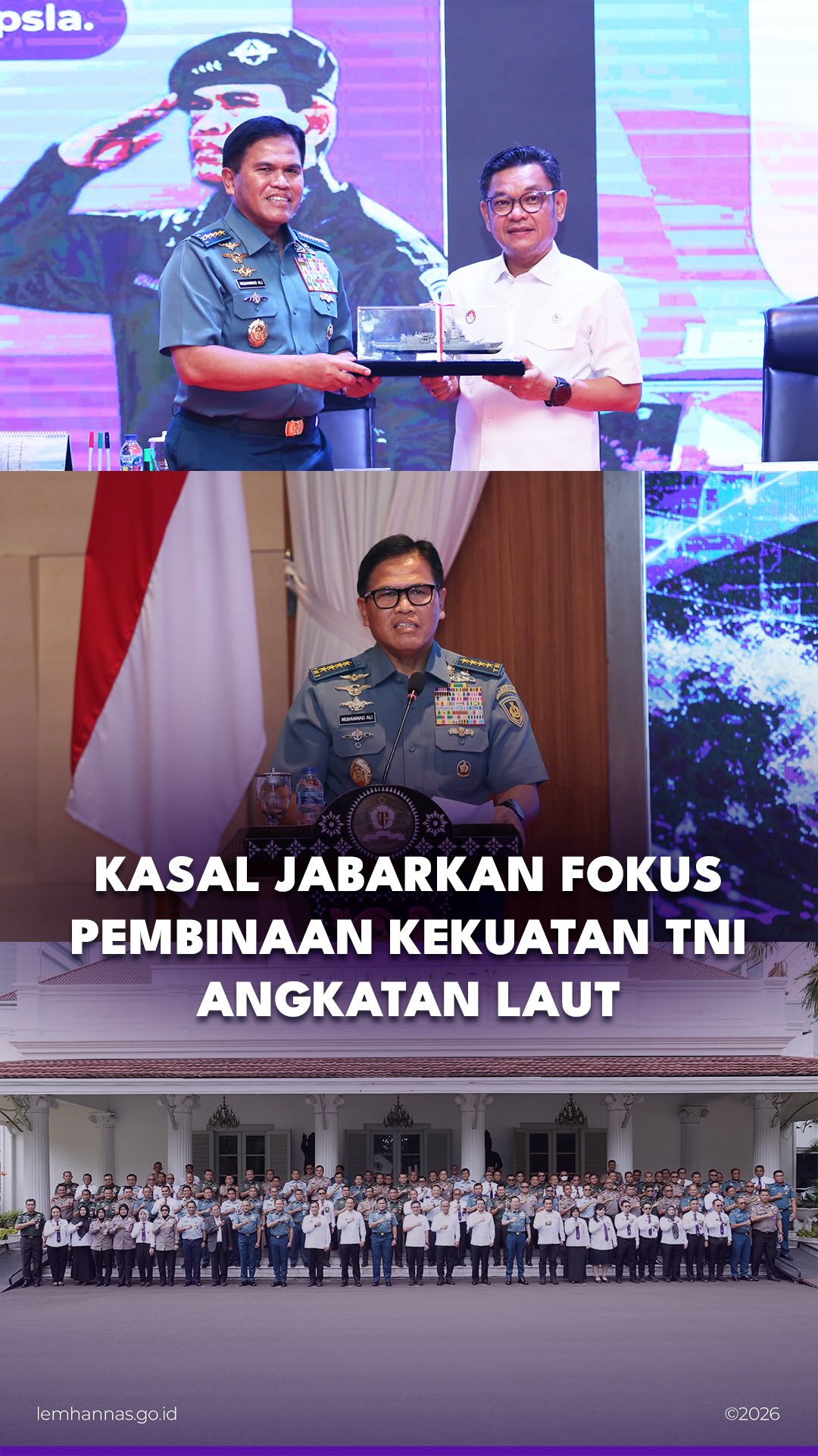 Kepala Staf TNI Angkatan Laut (Kasal) Laksamana TN...