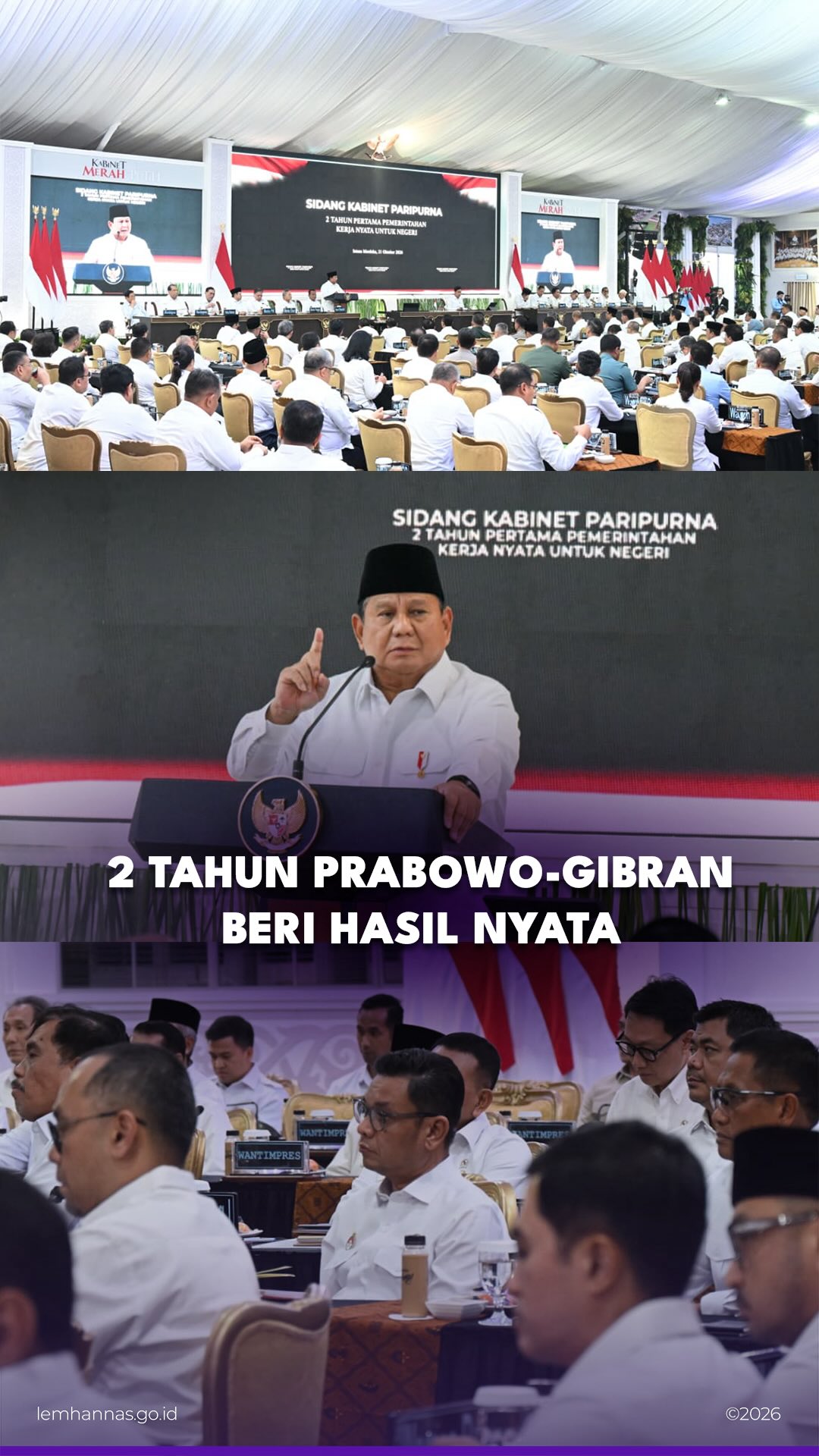 Sidang kabinet paripurna 2 tahun pertama pemerinta...
