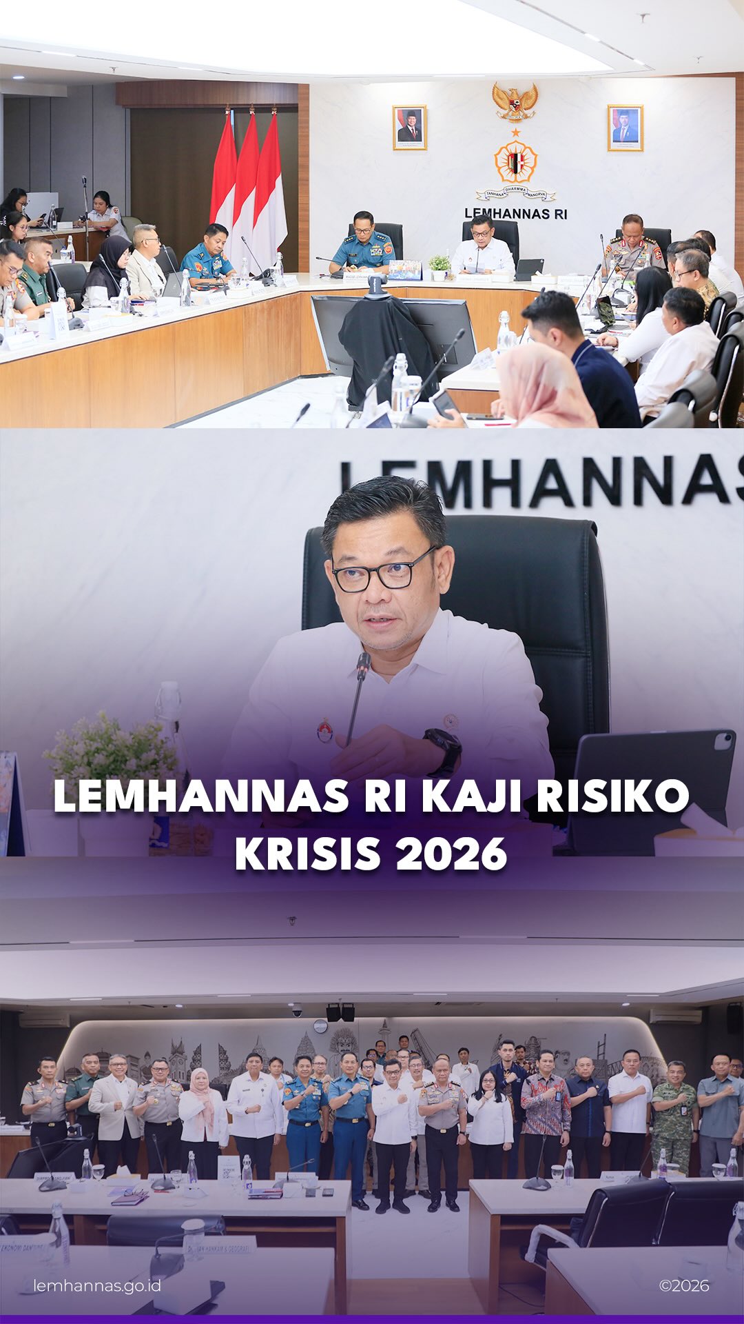 Lemhannas RI hari ini mengadakan pertemuan untuk m...