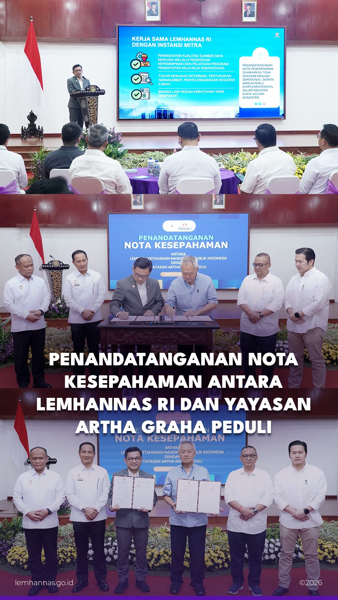 Nota kesepahaman siang tadi ditandatangani Gubernu...