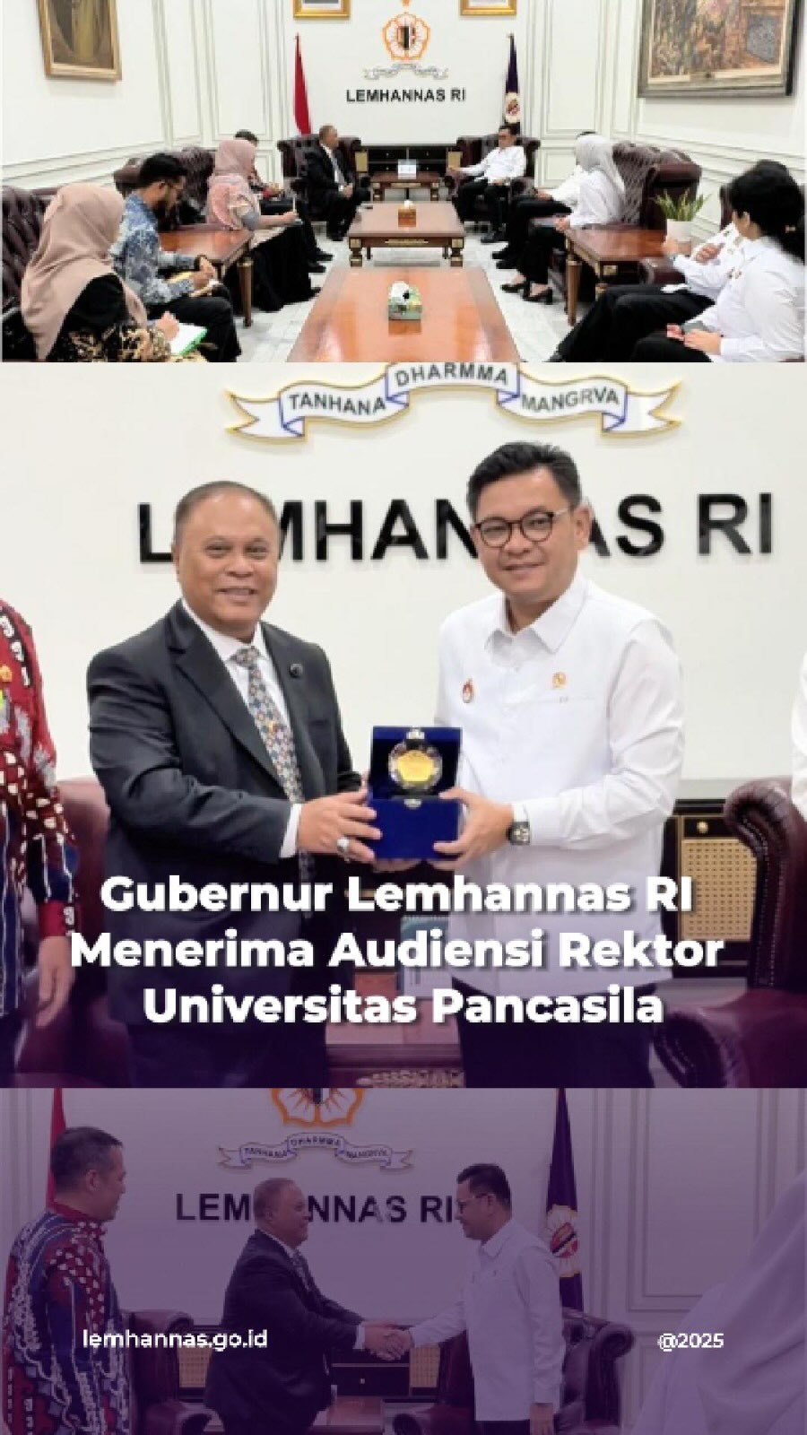 Lemhannas RI hari ini menerima audiensi Universita...