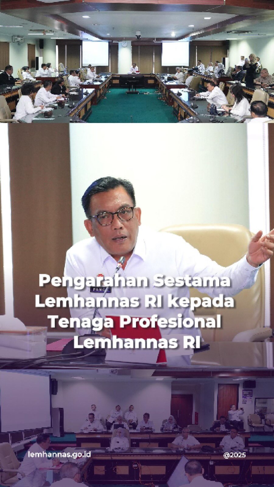 Para tenaga profesional hari ini menerima pengarah...