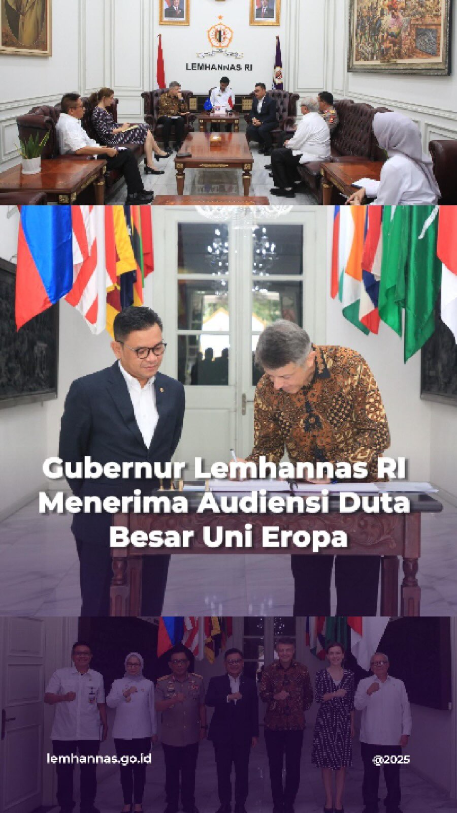 Lemhannas RI siang tadi menerima kunjungan Duta Be...