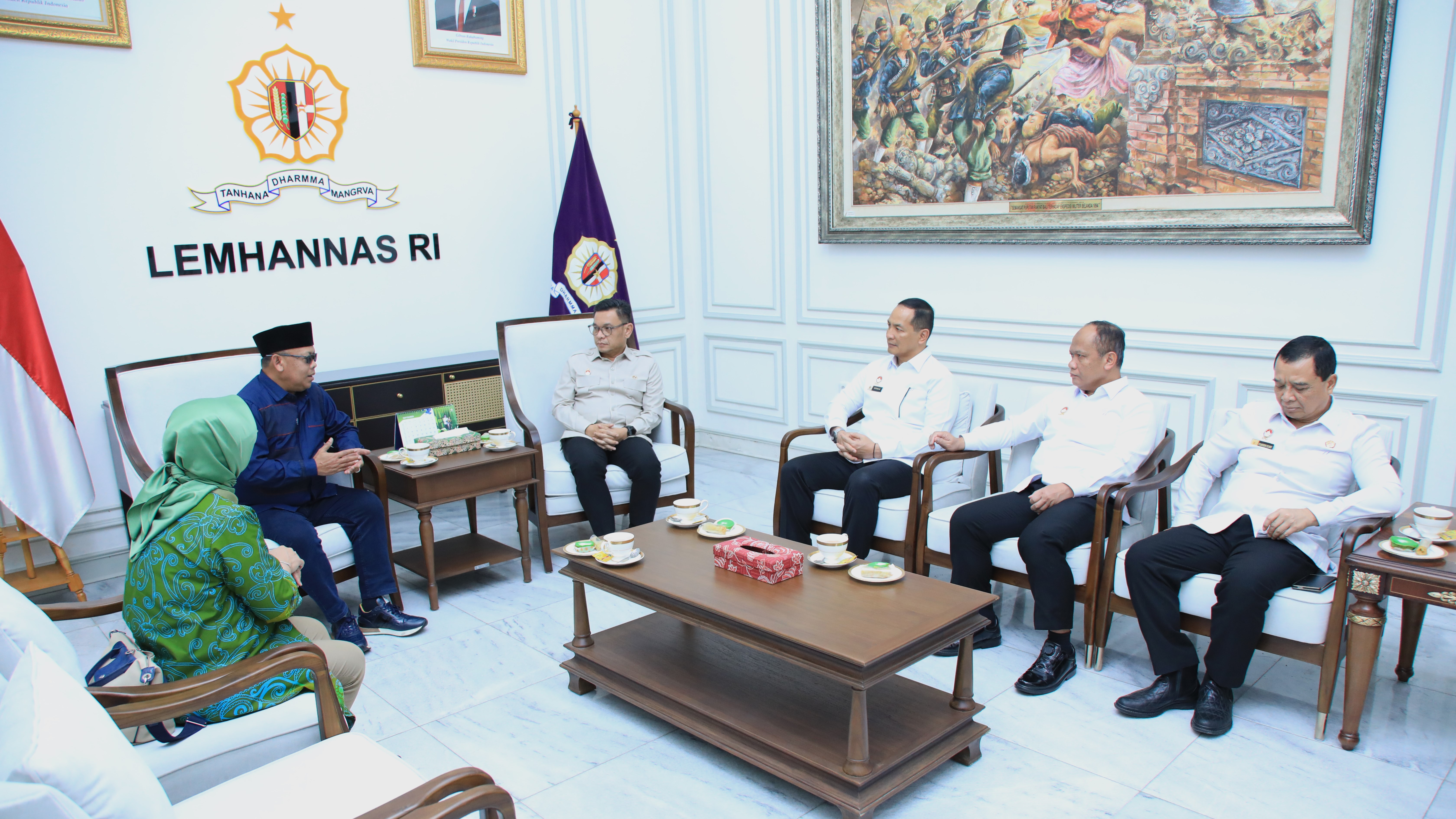 Gubernur Lemhannas RI Menerima Audiensi Rektor Universitas Mulawarman